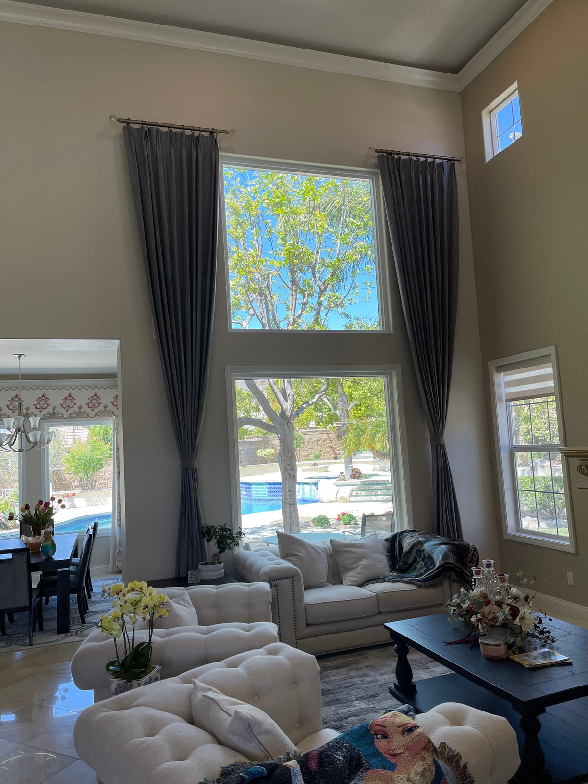 Two-Story Drapery in Rancho Cucamonga
