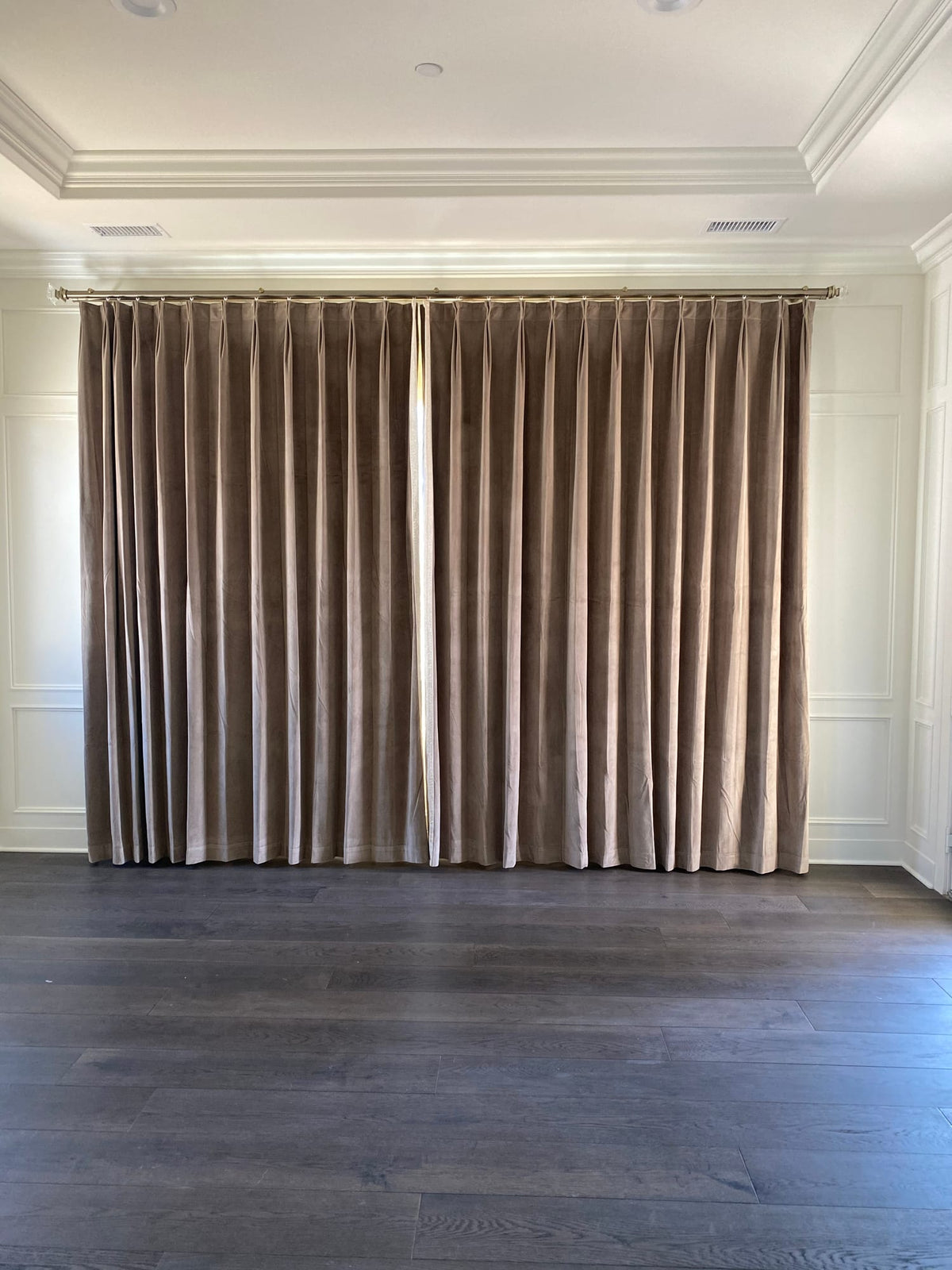 Velvet Drapery in an Irvine Living Room